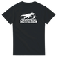 Funny T-Rex Motivation Running Shirt in Black – Motivational Fitness Tee for Gym and Runners