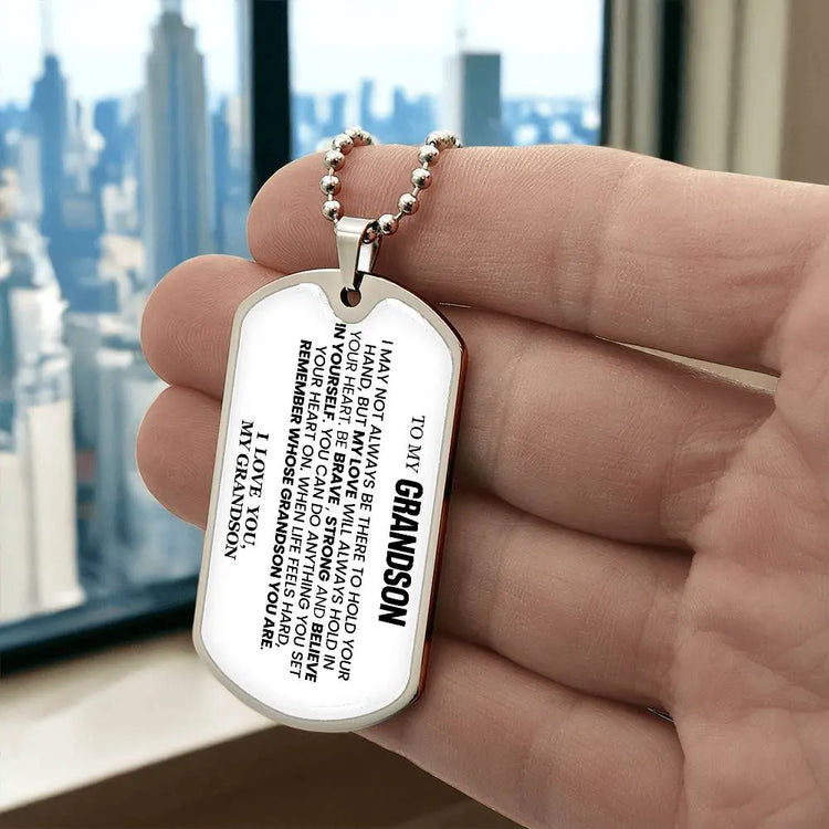 To My Grandson Necklace