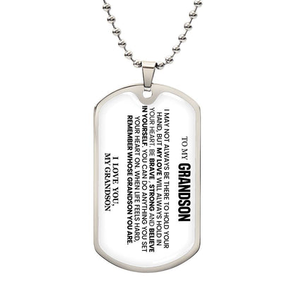 To My Grandson Necklace