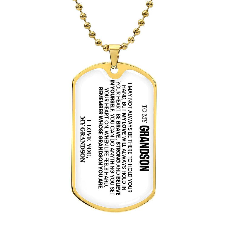 To My Grandson Necklace