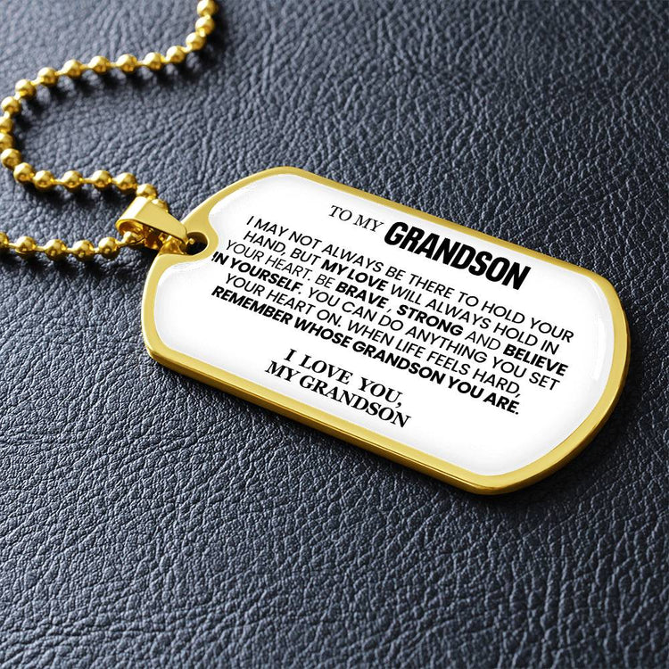 To My Grandson Necklace