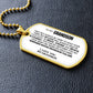 To My Grandson Necklace