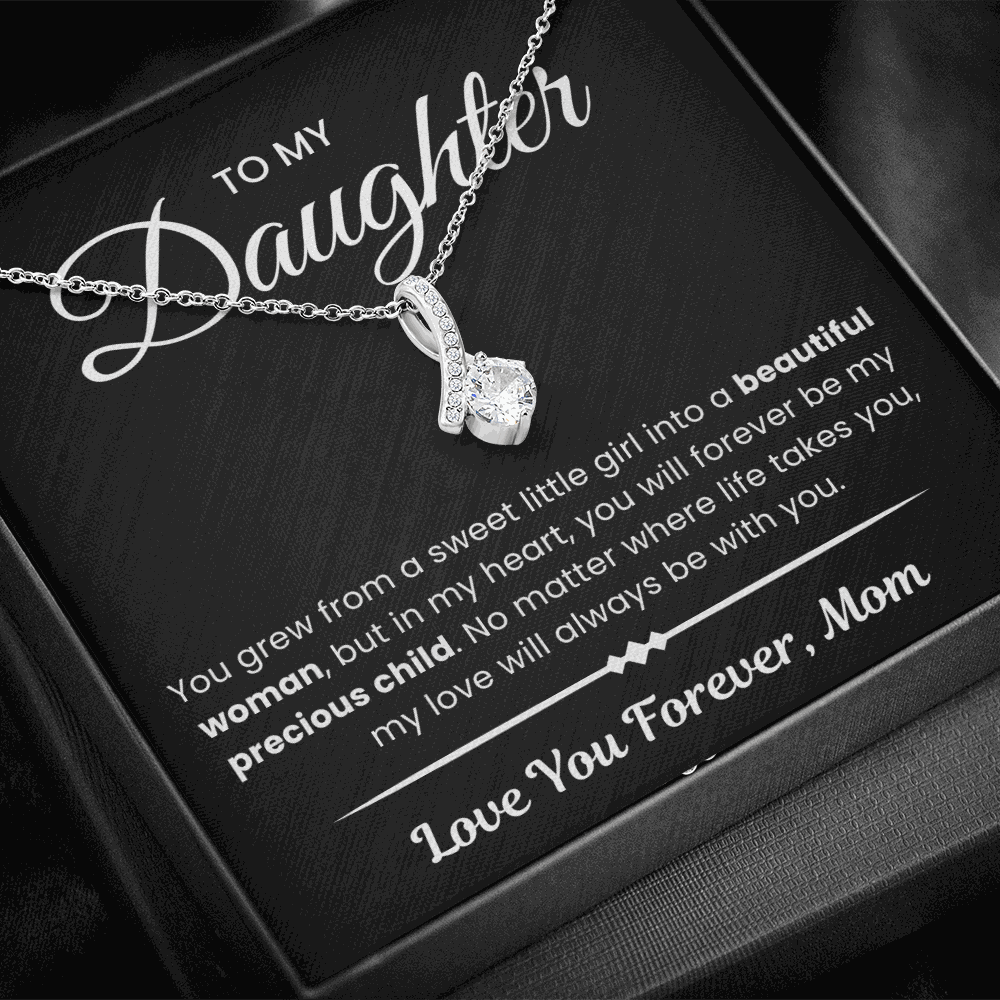 Alluring Beauty Necklace pendant close-up showing elegant gift for daughter