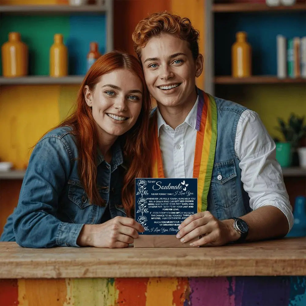 Couple holding Acrylic Keepsake
