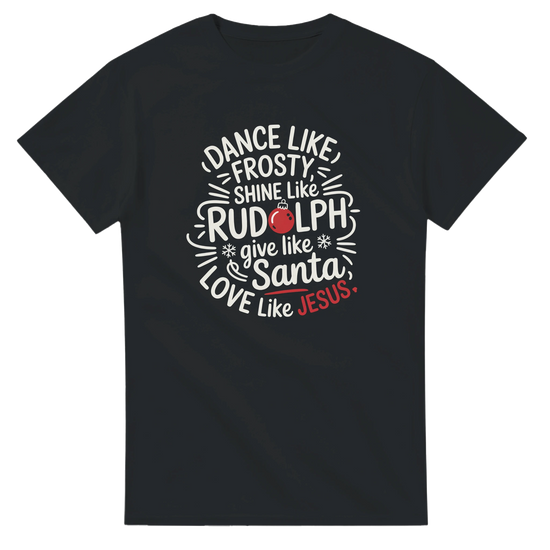 Black Christmas Christian shirt inspirational quote design